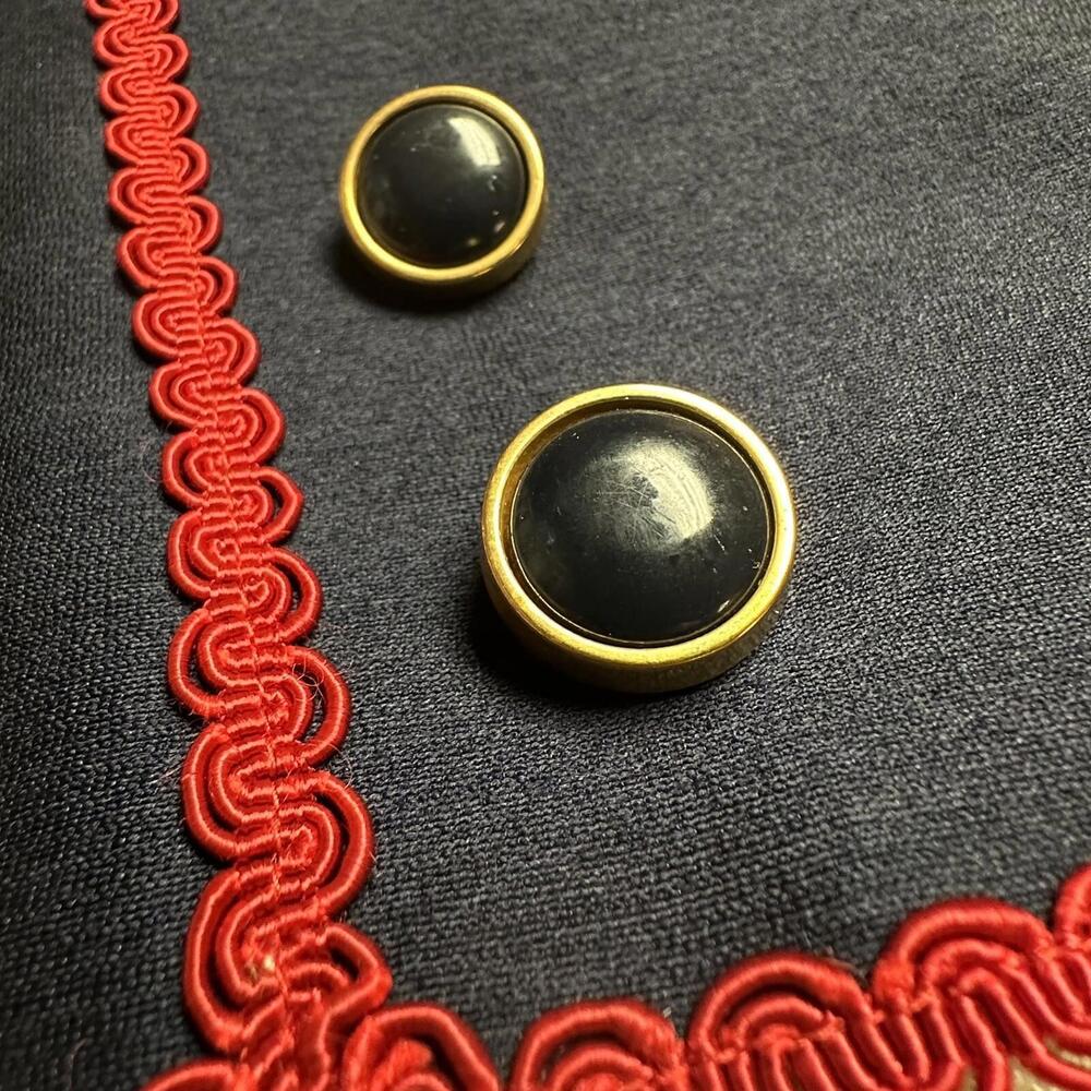 VTG Ruth McCulloch Pea Coat Women Small Navy Blue Double Breasted 60s Union MCM - Picture 14 of 16